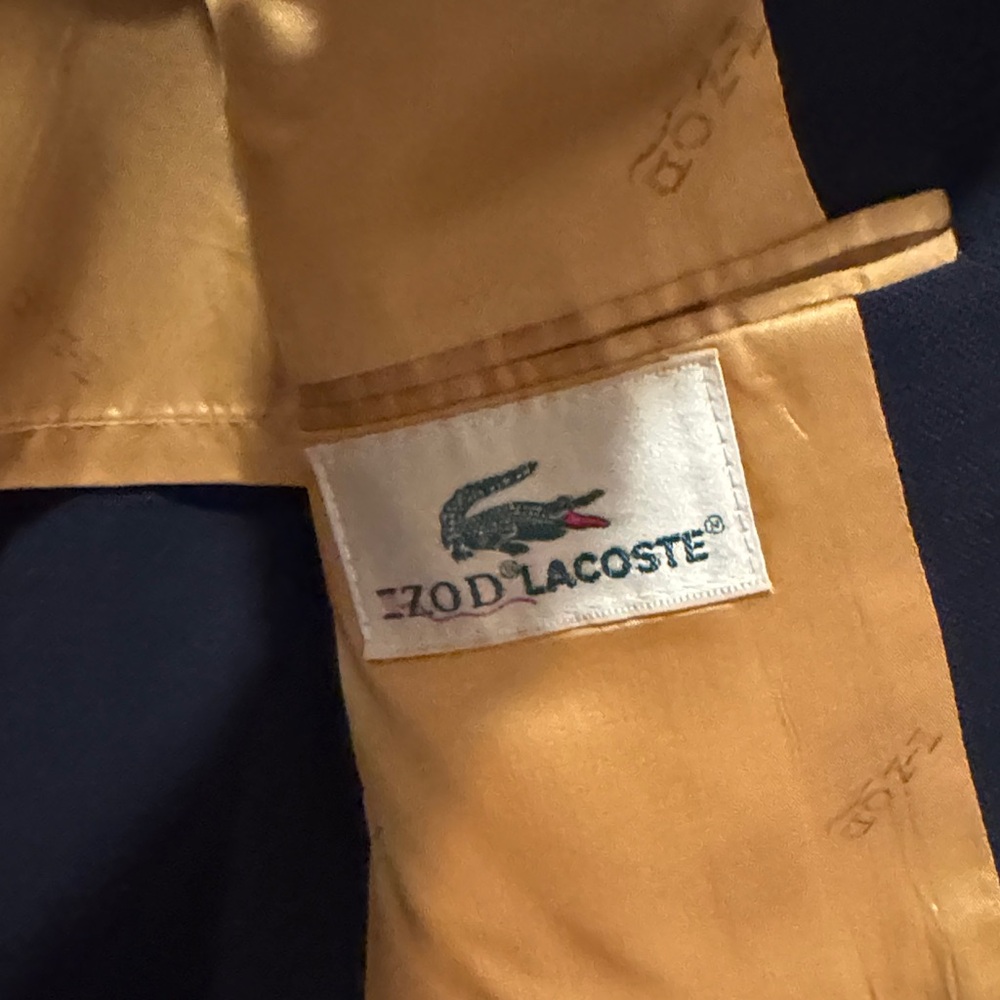 Vintage 1980s Izod Lacoste Classic Navy Blazer - Picture 5 of 9